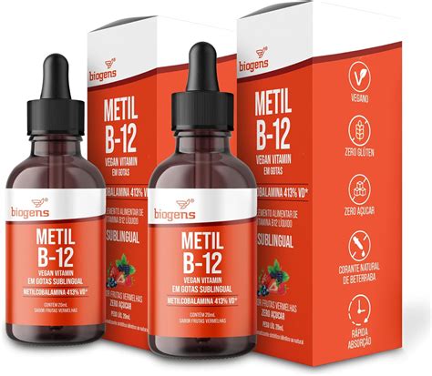 Metil B Vegan Vitamin Gotas Liquida Metilcobalamina Vd