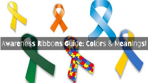 Awareness Ribbons Guide Colors And Meanings 40 Off