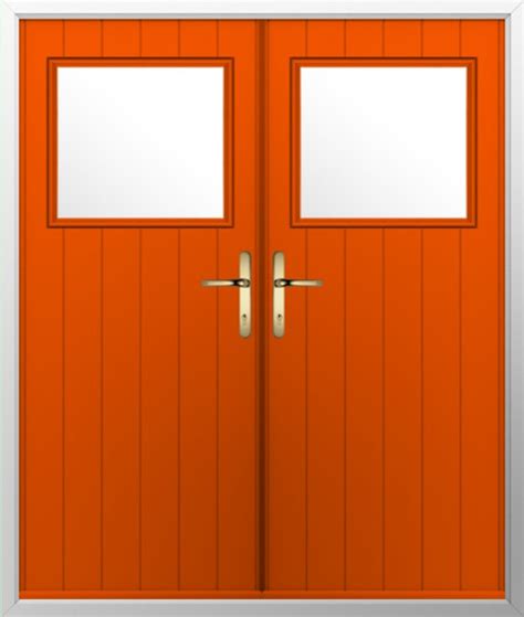 Solidor Trieste Timber Composite Door In Tangerine