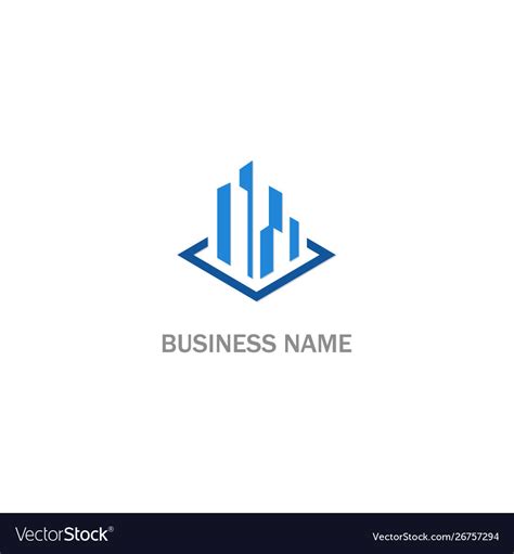 Building company logo Royalty Free Vector Image