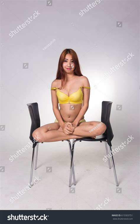 Sexy Asian Woman White Lingerie On Stock Photo 613303751 Shutterstock
