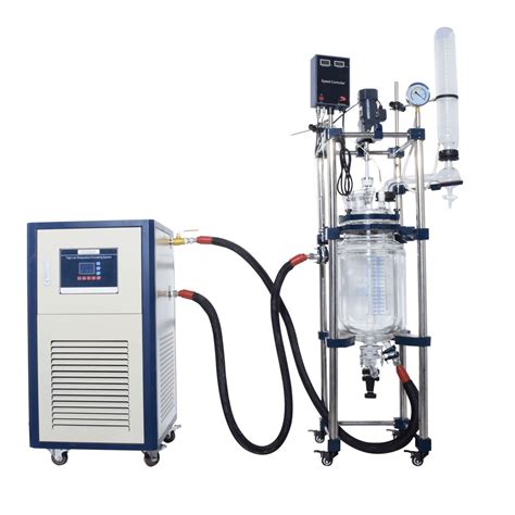 Glass Reactor Double Single 50l Jacketed Glass Reactors Wkie Lab