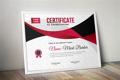 Certificate Stationery Templates Creative Market