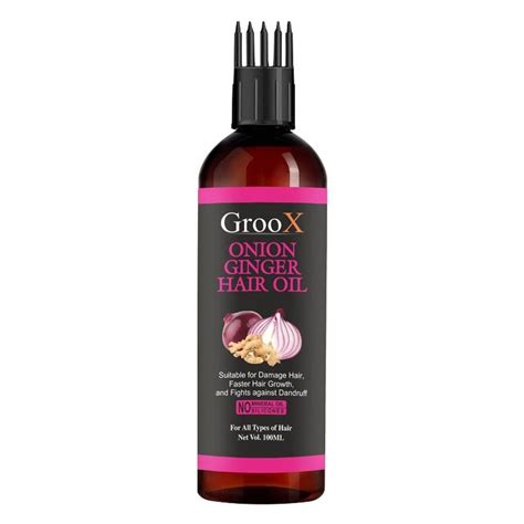 Groox And Ginger Adrak Tail Hair Oil For Hair Regrowth Hair Oil At