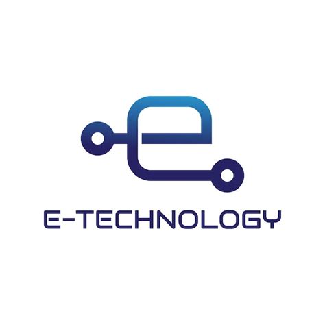 Premium Vector Letter E Technology Logo Design