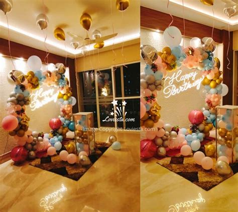 Balloon Ring Decoration For Home In Delhi Noida Gurgaon Loviesta