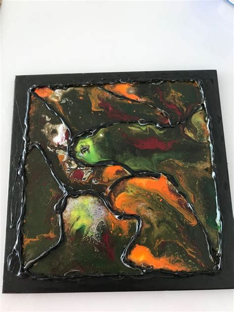 Hot Glue With Acrylic Painting Amal