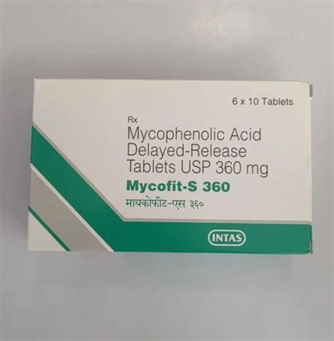 Mycofit S Mg Mycophenolic Acid Tablet At Rs Stripe