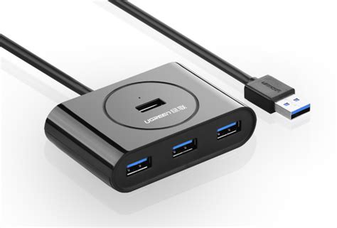 Ugreen Usb 3 0 4 Ports Hub Black 50Cm Endtoend Mu