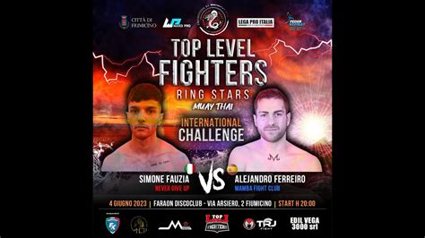 TLF RING STARS International Fight FAUZIA Vs FERREIRO YouTube