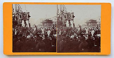 Carnevale Di Nizza Francia Foto Stereo Amateur Di Carta Citrato EBay
