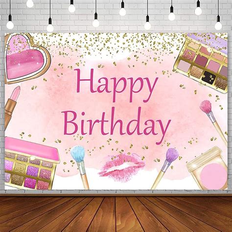 Amazon Sendy 7x5ft Make Up Spa Happy Birthday Backdrop Pamper