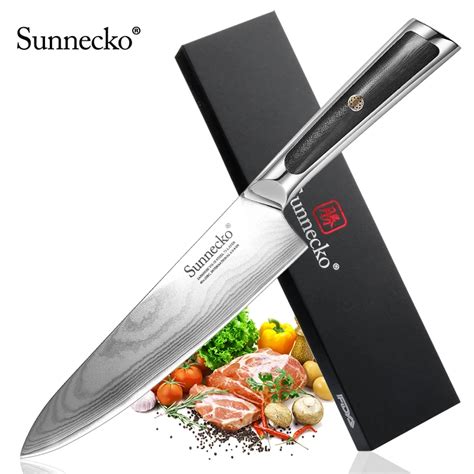 Sunnecko Pro Chef Coltello Da Cucina In Acciaio Damasco VG10 Core 73