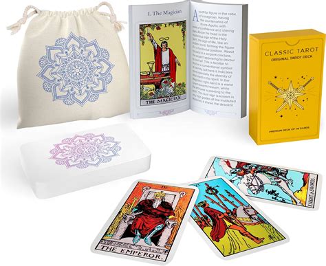 Amazon Sagesight Classic Tarot Cards Deck With Guidebook Premium