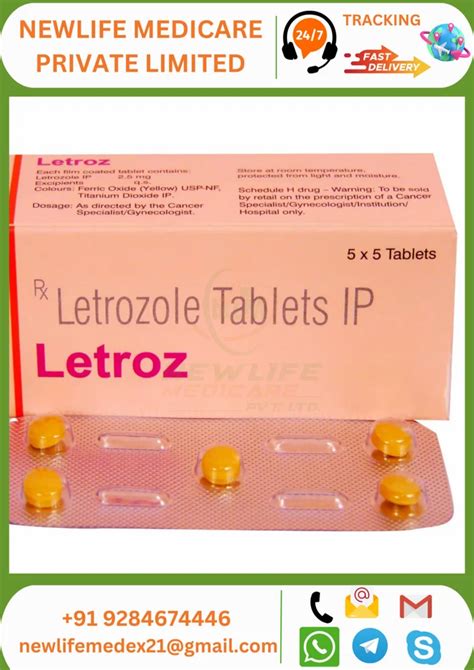 Letroz 2 5mg Tablet For Personal Packaging Size 5 Tablets In 1 Strip