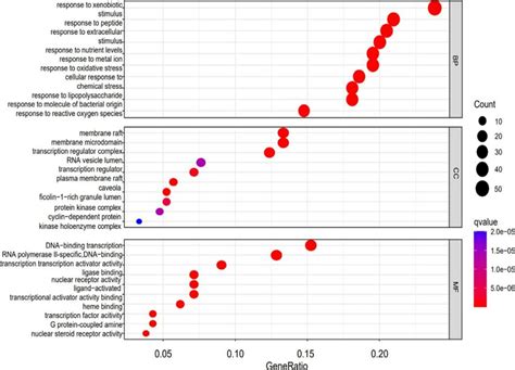 Go Function Enrichment Analysis The Top 10 Entries Are Retained