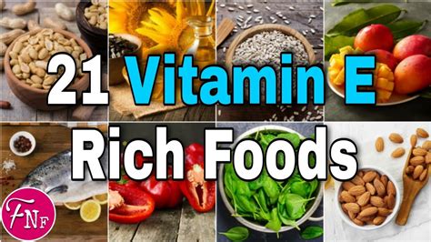 Vitamin E Rich Foods Chart