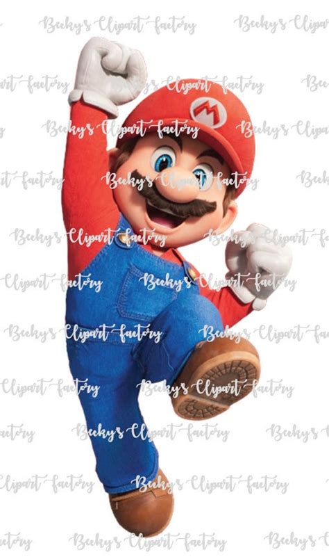 Mario Jumping, Png Image Clipart Printable Downloadable - Etsy