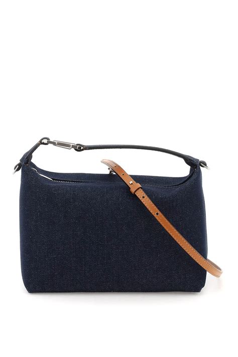 Eera Eera Denim Full Moon Bag in Blue | Lyst