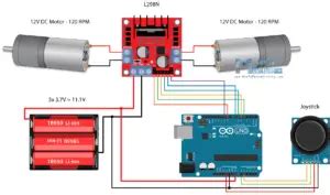 L298N variklio tvarkyklė Arduino sąsaja kaip tai veikia kodai