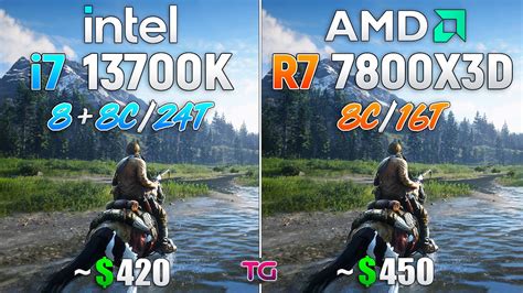 Ryzen 7 7800X3D Simulated Vs Core I7 13700K Test In 10 Games YouTube