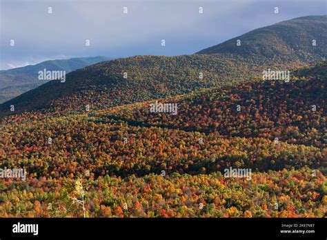 Fall Foliage Wilmington Adirondack Mountains New York Stock Photo