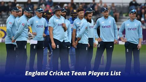 England Cricket Team Players List - CricsInsider