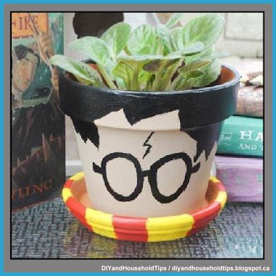 DIY And Household Tips DIY Harry Potter Flower Pot Diy Flower Pots