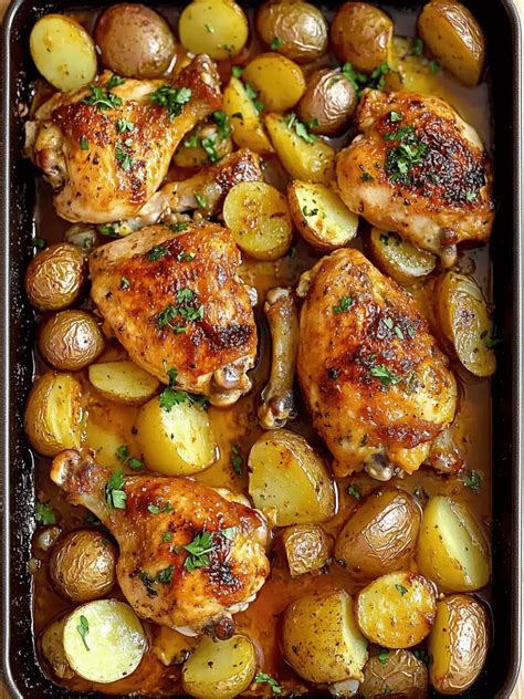 One Pan Chicken and Potatoes: The Perfect Quick Dinner