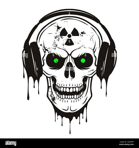 Skull With Headphones Hi Res Stock Photography And Images Alamy