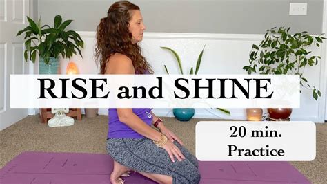 Min Gentle Yoga Rise Shine Youtube