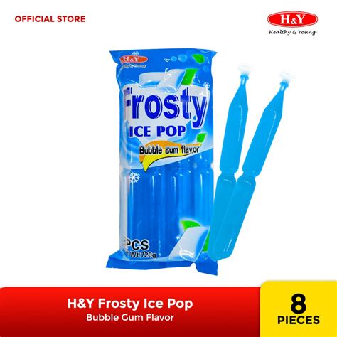 Handy Healthy And Young Premium Frosty Ice Pop Bubblegum Flavor 8pcspack