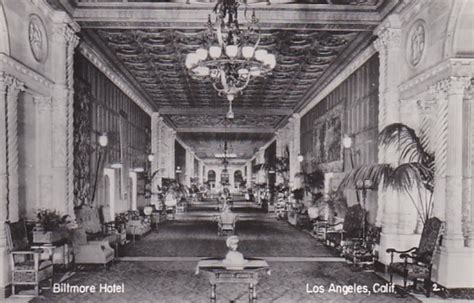 California Los Angeles Biltmore Hotel Lobby Real Photo | United States ...