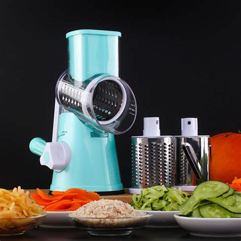 Multifunctional Stainless Steel Vegetable Cutter Round Mandoline Slicer