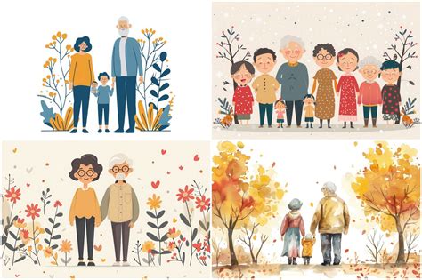 Grandparents Day Clipart Graphic by Ai Graphic Design Bundle · Creative ...