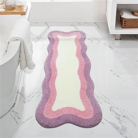 Haocoo Bathroom Runner Rug 18x47 Inch Microfiber Luxury