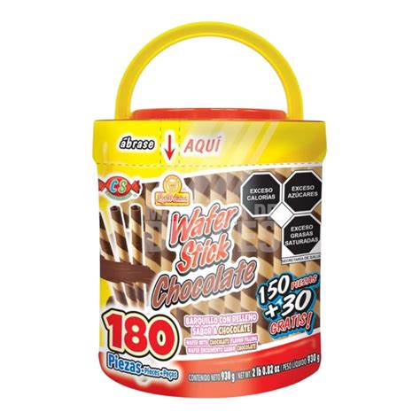 Las Delicias galleta Wafer Stick CHOCOLATE 930g 6 120pzs Dulcerías H