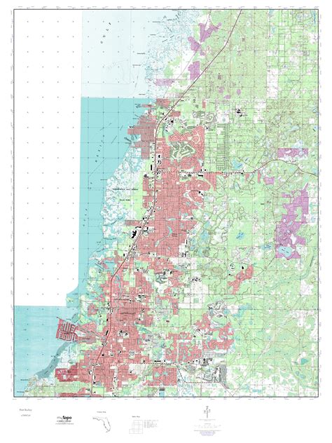 Mytopo Port Richey Florida Usgs Quad Topo Map