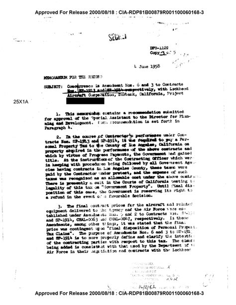 CONCURRENCE IN AMENDMENT NOS. 6 AND 3 TO CONTRACTS NOS. SP-1913 AND SP ...