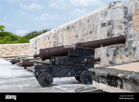 Ancient Cannon In The Museum Of Ships And Weapons Fort Of San Jos El