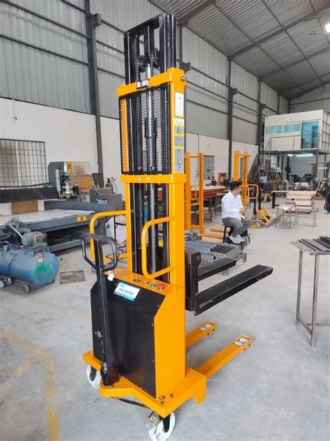 semi electric stacker  power production dc  rs   bengaluru