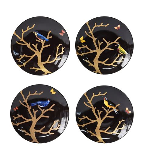 Bernardaud Bernardaud Set Of Aux Oiseaux Dessert Plates Cm