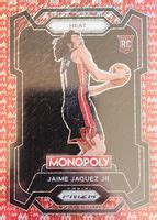 Jaime Jaquez Jr Prizm Monopoly Red Millionaire Shimmer