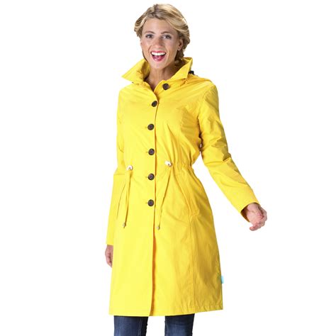 Womens Raincoat Yasmin Yellow Raincoats For Women Raincoat Coats