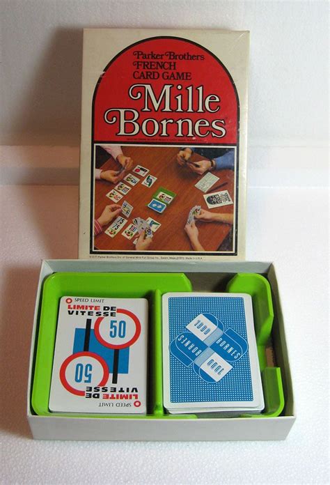 Vintage Mille Bornes Card Game Parker Brothers Complete Etsy