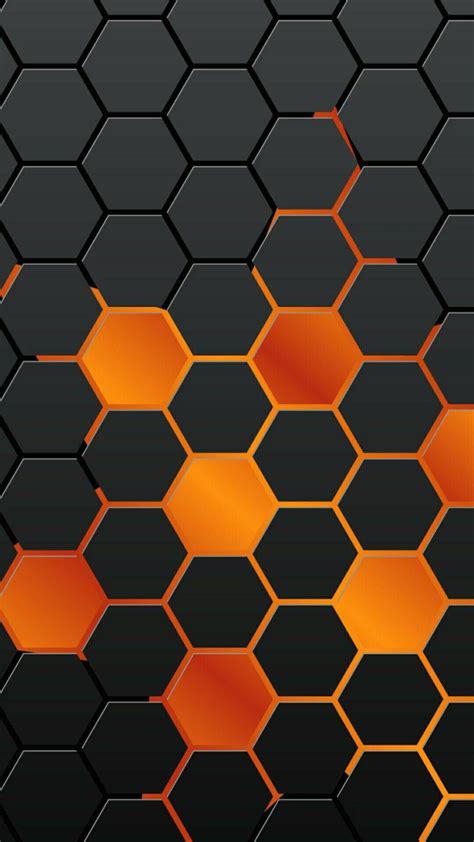 Orange Hexagon Wallpapers - Top Free Orange Hexagon Backgrounds ...