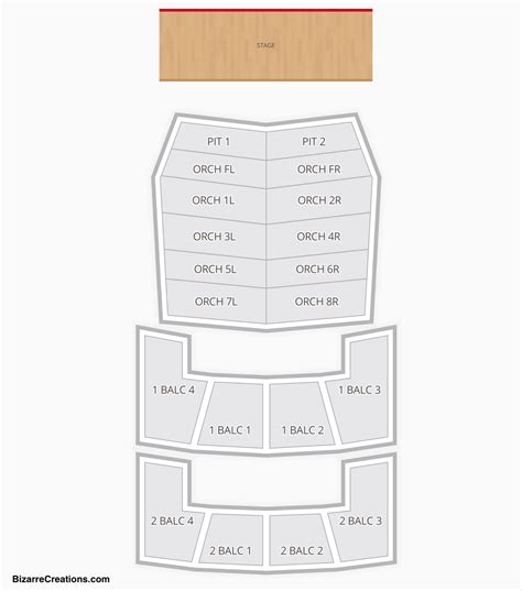 Sheldon Concert Hall Seating Chart