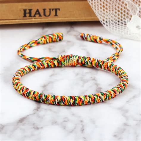 Pulseira De Corda Bohemian De V Rias Cores Ajust Vel De N S E Fio