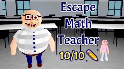 Roblox Escape Math Teacher Obby Full Gameplay And 1010 Dounts