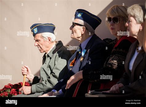 A veterans of SS Division Galicia. Solemn event. Ukraine Lviv, October 13, 2018 Stock Photo - Alamy